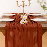 Rustic Cotton Cheesecloth Table Runner