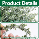 Artificial Christmas Pine Branches and Berry Stems