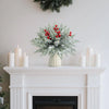 Artificial Christmas Pine Branches and Berry Stems