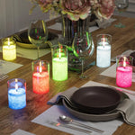 Glass Flameless Pillar Candles