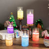 Glass Flameless Pillar Candles
