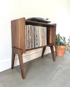 Solid Hardwood Record Cube