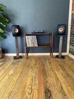 Solid Hardwood Record Cube