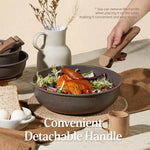 Carote Nonstick Cookware Set with Detachable Handles