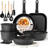 Astercook Removable Handle Ceramic Cookware Set
