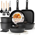 Astercook Removable Handle Ceramic Cookware Set