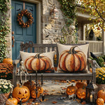 Pumpkin Fall Outdoor Pillow