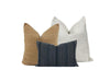 Modern Farmhouse Linen Cotton Pillow Cover Set