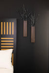Rustic Wood Wall Pocket with Preserved Eucalyptus