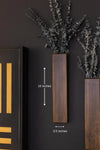Rustic Wood Wall Pocket with Preserved Eucalyptus