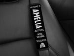Personalized Medical Alert Seatbelt Cover