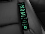 Personalized Medical Alert Seatbelt Cover