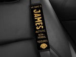 Personalized Medical Alert Seatbelt Cover