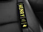 Personalized Medical Alert Seatbelt Cover