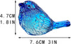 Blue Glass Bird Figurine