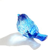 Blue Glass Bird Figurine