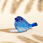 Blue Glass Bird Figurine