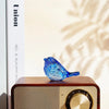 Blue Glass Bird Figurine