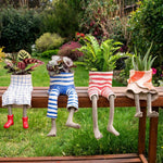 Quirky Resin Leggy Plant Pot Set