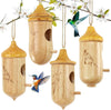 Solid Wood Hummingbird House