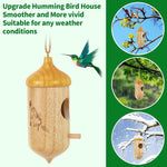 Solid Wood Hummingbird House