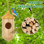 Solid Wood Hummingbird House
