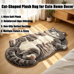 Cozy Cat Shaped Rug