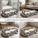 Cozy Cat Shaped Rug
