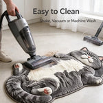 Cozy Cat Shaped Rug