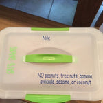 Allergy Safe Snack Decal