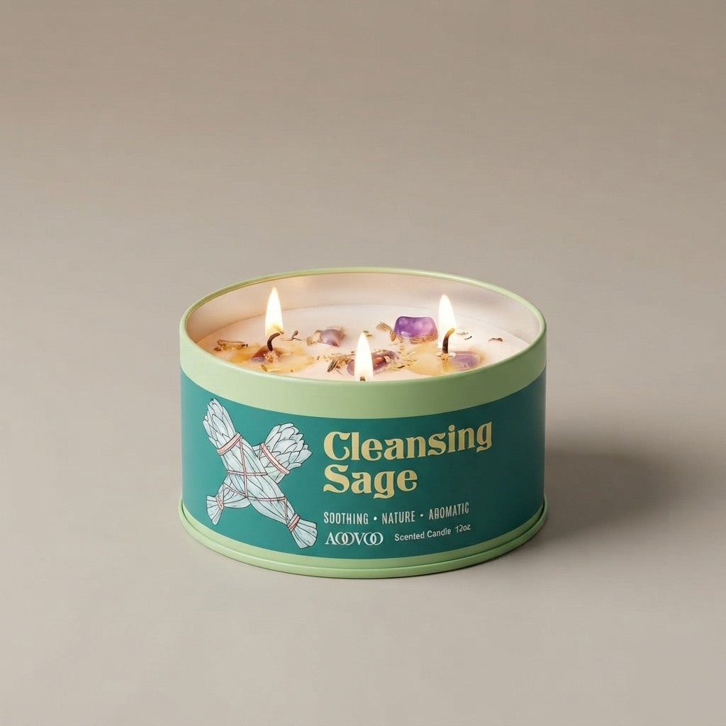 AOOVOO Sage and Palo Santo Candle