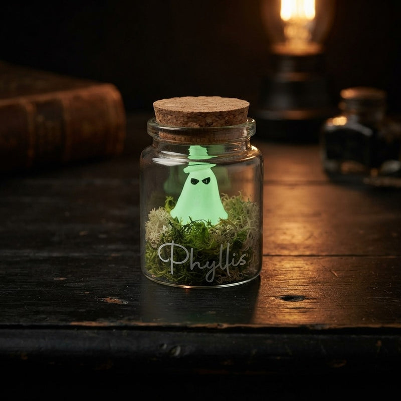 Personalized Glow-in-the-Dark Ghost in a Jar