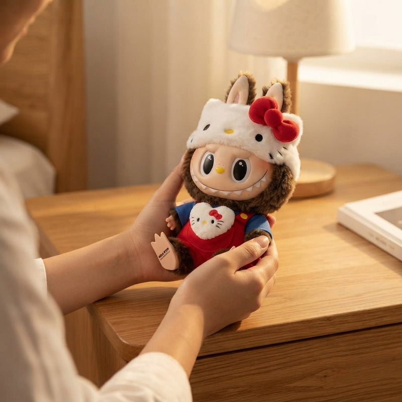 Labubu X Hello Kitty Vinyl Plush Doll