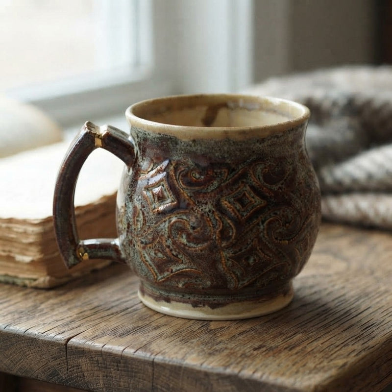 Kintsugi Gold Ceramic Mug