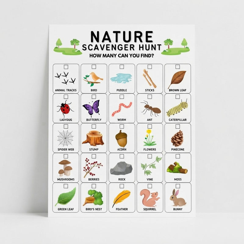 Kids Nature Scavenger Hunt