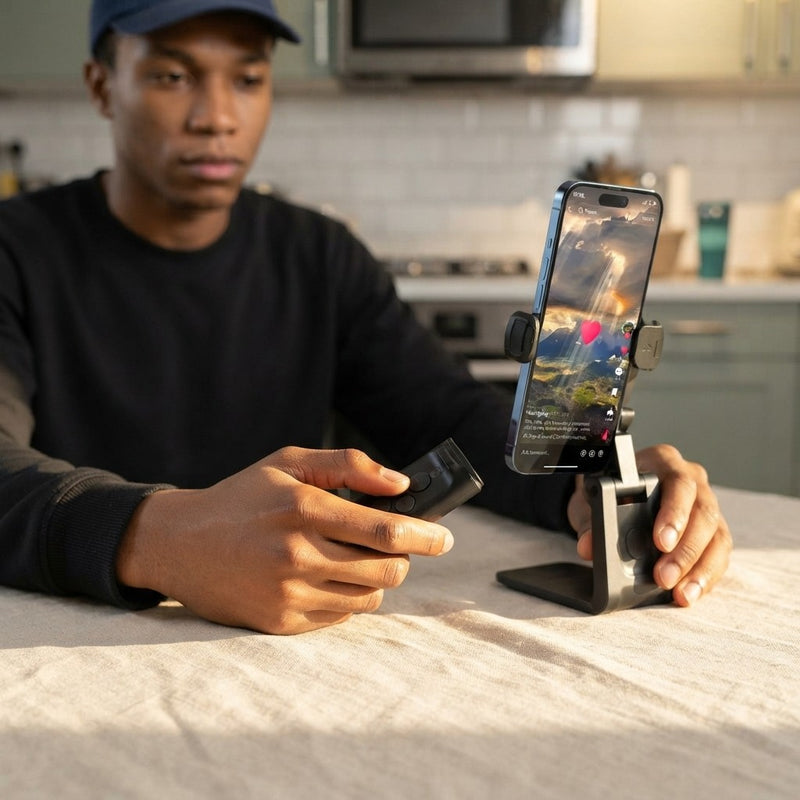 Wireless Remote Control Smartphone Holder Stand
