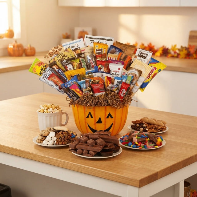 Halloween Pumpkin Gift Basket