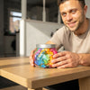 Rainbow Watercolor Scented Jar Candle