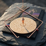 Copper Dowsing Rods with Pendulum Board