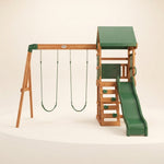Cedar Wood Backyard Swing Set