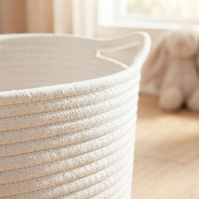 Oiahomy Woven Cotton Rope Gift Basket