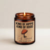 Lavender Scented Mushroom Candle