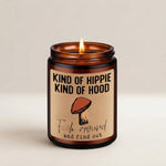 Lavender Scented Mushroom Candle
