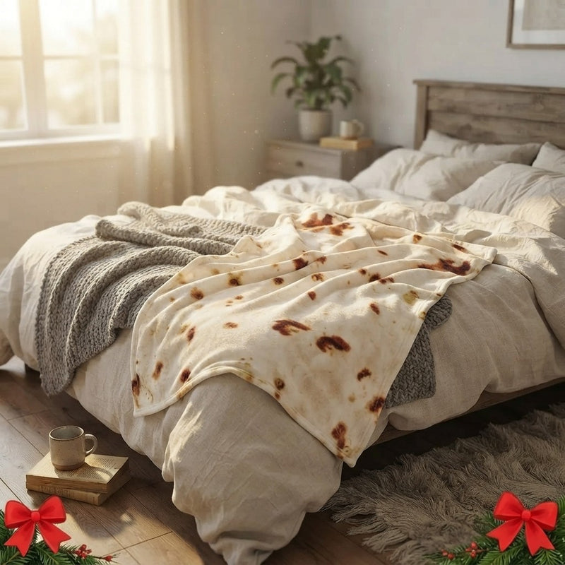 Novelty Tortilla Throw Blanket