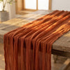 Rustic Cotton Cheesecloth Table Runner