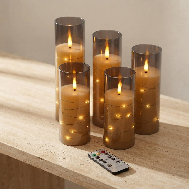 kakoya Acrylic Flameless LED Candles