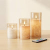 Glass Flameless Pillar Candles