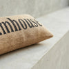 Rustic Farmhouse Burlap Pillow