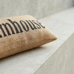 Rustic Farmhouse Burlap Pillow