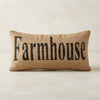 Rustic Farmhouse Burlap Pillow